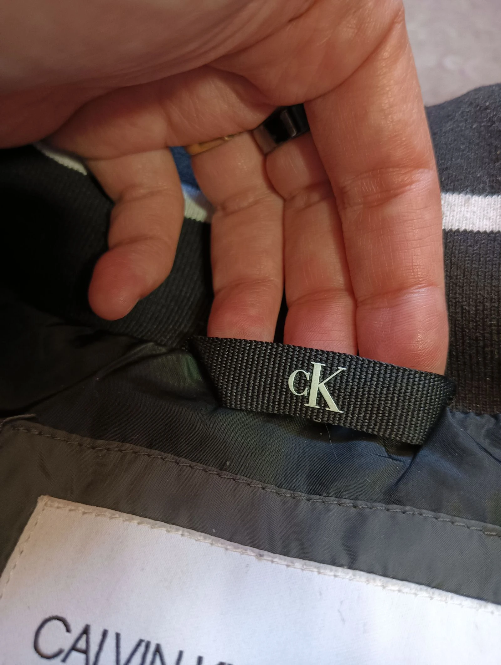Puffer Calvin Klein Antracita Size M Premium  – photo 9